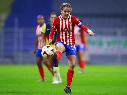 Alicia Cervantes, goleadora de Chivas. El equipo se enfrentará mañana las Rayadas. IMAGO7/ARCHIVO