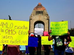 Médicos del sector privado marchan en la CDMX para exigir ser vacunados contra el COVID-19