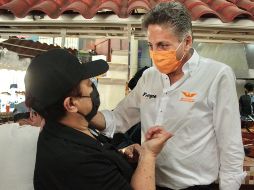 Juan José Frangie se comprometió a darle seguimiento a las obras públicas realizadas en Ciudad Granja durante las gestiones como Jefe de Gabinete. TWITTER / @juanjosefrangie