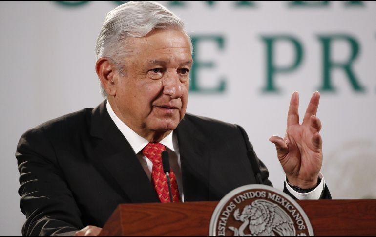 López Obrador también agradeció las muestras de apoyo de otros países. EFE / J. Méndez