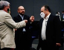 Uribe participó en el foro electoral “Decide por Jalisco” organizado por la Confederación Patronal de la República Mexicana (Coparmex). TWITTER / @AlbertoUribeC