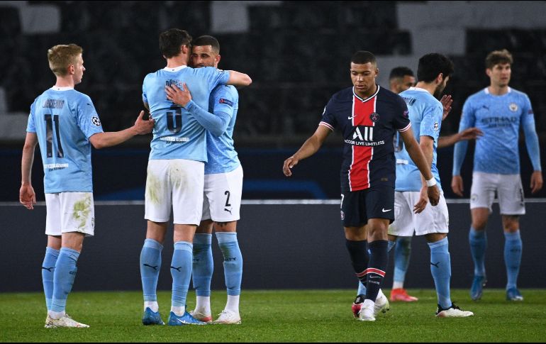 El City obliga a los franceses a una gesta en el Ethiad la próxima semana para repetir la final del año pasado. AFP / A. Poujoulat
