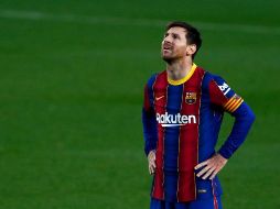 Messi notablemente frustrado tras la derrota del Barcelona ante Granada. AP / J. Monfort