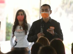 Acompañado por la senadora con licencia Verónica Delgadillo, Salvador Zamora se reunió con mujeres tlajomulquenses para compartirles propuestas en materia de igualdad de género. ESPECIAL