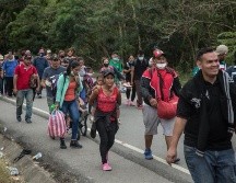 El grupo está compuesto en su mayoría por mujeres y niños provenientes de Honduras, Guatemala y El Salvador. EFE/ARCHIVO