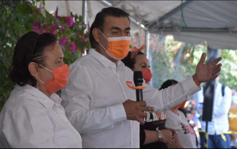 Salvador Zamora dio a conocer su propuesta este viernes en su visita a las localidades de Lagunitas y Ojo de Agua. ESPECIAL