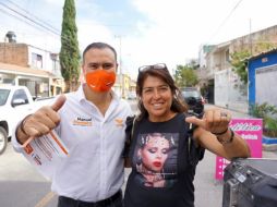 Herrera conversó durante la jornada de este día con mujeres y jóvenes de zonas como Arcos de Zapopan, Santa Lucía y Jardines del Valle. ESPECIAL
