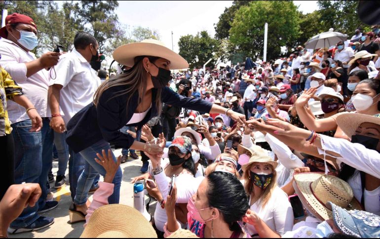 Evelyn Salgado será la elegida para buscar ganar las elecciones en Guerrero. SUN