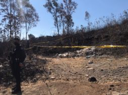 La víctima se localizó sobre una brecha a las faldas del cerro de Santa María. ESPECIAL