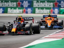 El tricolor se ubicó sexto en el campeonato de pilotos, con 22 puntos, y comentó que le falta para acostumbrarse completamente a su RB16. EFE / J. Sena