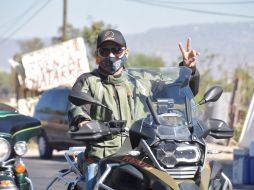 El aspirante a la reelección en el municipio participó este domingo en una rodada de motocicletas y mototaxis que arrancó en San Sebastián. Cortesía