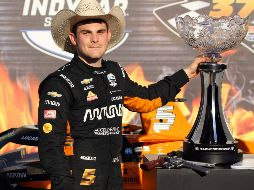 El mexicano Pato O'Ward logró su primer triunfo en la serie IndyCar de automovilismo.  AP / R. Rodriguez