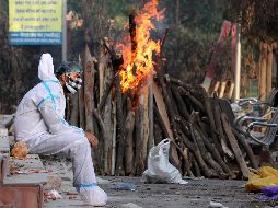 Los casos semanales de COVID-19 en el planeta, que no dejaban de subir desde mediados de febrero, bajaron por primera vez la pasada semana con respecto a la anterior, y la India y Brasil concentran la mitad de ellos, según la OMS. EFE / H. Tyagi