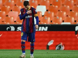 Los jugadores se desplazaron al domicilio de Messi después del entrenamiento de este lunes y un día después de que el Barcelona se impusiera en Mestalla (2-3). AFP / J. Jordan