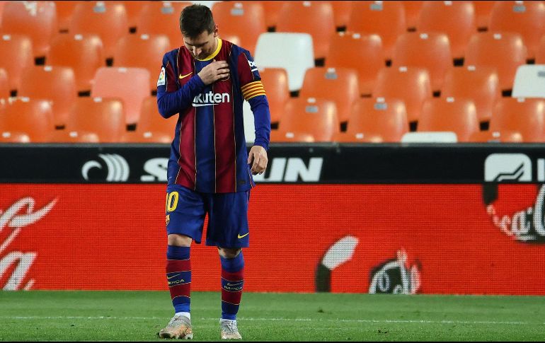 Los jugadores se desplazaron al domicilio de Messi después del entrenamiento de este lunes y un día después de que el Barcelona se impusiera en Mestalla (2-3). AFP / J. Jordan