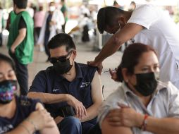 El inicio de la vacunación anti COVID-19 para personas de 50 a 59 años en Ciudad de México. Xinhua/M. López