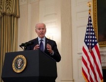 Durante la conferencia, Joe Biden dijo además que el país estaba listo para lanzar una campaña de vacunación para adolescentes. EFE/A. Edelman