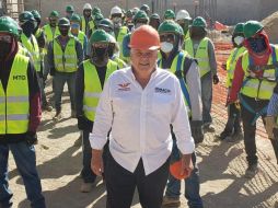 Horacio Fernández mantuvo un encuentro con trabajadores de la construcción. Cortesía