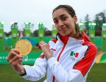 Mariana Arceo logró convertirse en la primera atleta mexicana en conseguir una medalla de oro en el pentatlón de Juegos Panamericanos 2019. NTX / ARCHIVO