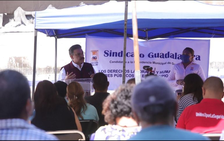 Lomelí asistió a un encuentro con integrantes del  Sindicato Guadalajara. ESPECIAL
