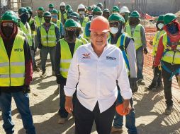 Horacio Fernández se reunió con obreros de la construcción. ESPECIAL