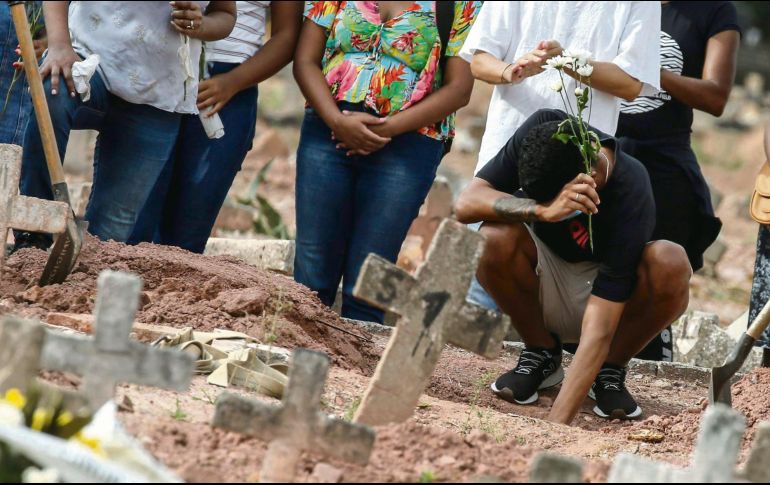 TRAGEDIA. Brasil es uno de los países más afectados por el COVID-19.  EFE