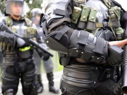 La unidad antimotines colombiana es desplegada cuando se realizan grandes protestas en ese país. AFP /