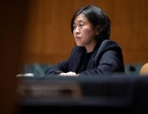 La Representante de Comercio Exterior de EU, Katherine Tai, participa en un evento público en Washington. EFE/ARCHIVO