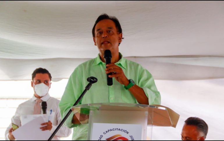 El abanderado del Partido Verde sostuvo un encuentro con agremiados y representantes de la Federación Demócrata de Trabajadores de Jalisco. ESPECIAL
