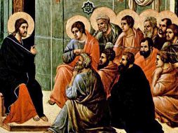 «Si cumplen mis mandamientos, permanecen en mi amor; lo mismo que yo cumplo los mandamientos de mi Padre y permanezco en su amor». WIKIPEDIA/«La despedida de los apóstoles», de Duccio di Buoninsegna