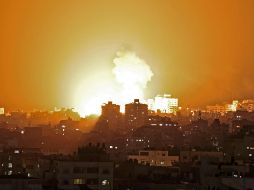 Ataques aéreos del Ejército israelí hoy en la Franja de Gaza. AFP/M. Hams