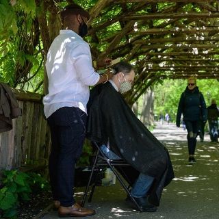 Fotogalería: El "barbero de Central Park" conquista Nueva York