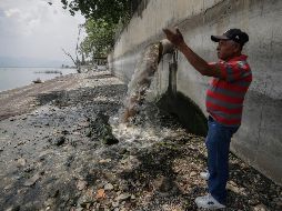 En un recorrido realizado por este medio se observó el desfogue del líquido. EL INFORMADOR/F. Atilano