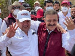 Uribe y Lomelí reiteraron que van juntos para lograr un buen resultado en la elección del próximo 6 de junio. ESPECIAL
