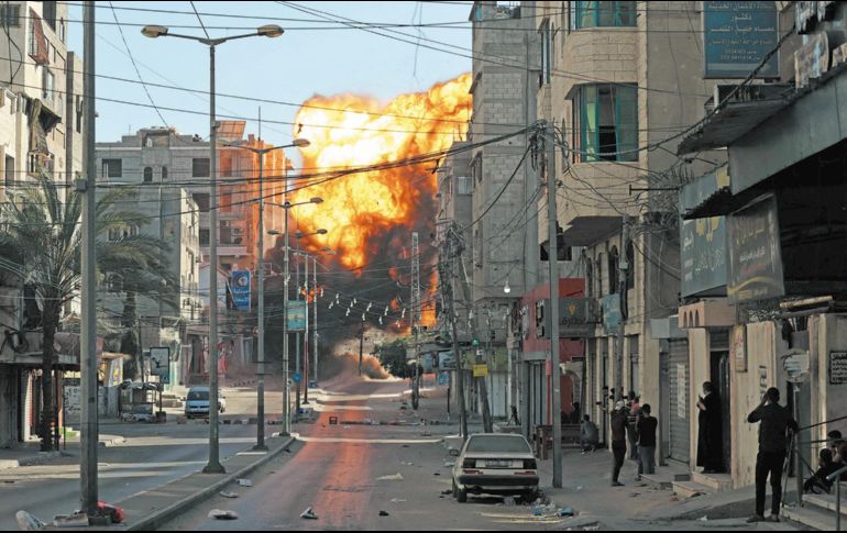Zona de guerra. Las ciudades palestinas están bajo el asedio de Israel. AFP/M. Abed