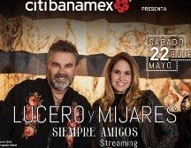 Ambos sobre el escenario, cantando sus éxitos. Especial.