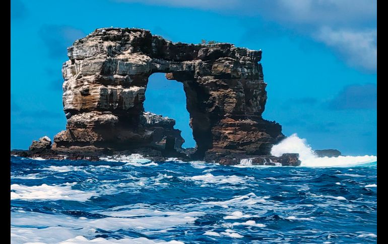 El Arco de Darwin medía alrededor de 43 metros de altura, 70 de largo y 23 de ancho. AP/Parque Nacional Galápagos