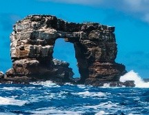 El Arco de Darwin medía alrededor de 43 metros de altura, 70 de largo y 23 de ancho. AP/Parque Nacional Galápagos