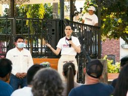 CAMBIO.  Marcela Michel afirma que va en contra de la corrupción. ESPECIAL