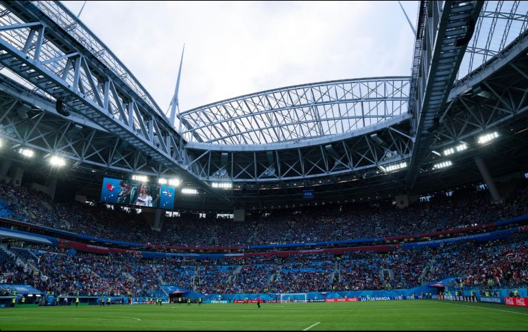 El estadio de San Petersburgo, inaugurado para el Mundial de 2018, albergará el 12 de junio el partido Rusia-Bélgica; el 16 de junio, el Rusia-Finlandia; y el 21, el Finlandia-Bélgica. IMAGO7