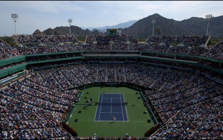 En 2020, Indian Wells fue el primer gran torneo de tenis en ser cancelado a causa de la pandemia, que posteriormente motivó la anulación de numerosos torneos, entre ellos Wimbledon. AFP / ARCHIVO
