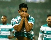 Eduardo Aguirre marcó dos de los goles santistas. IMAGO7/J. Ruiz