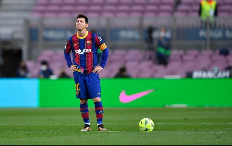 Messi ha disputado 46 partidos oficiales esta temporada y con 30 goles marcados en Liga, tiene asegurado su octavo trofeo Pichichi al mejor goleador. AFP / ARCHIVO