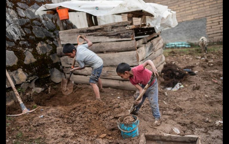 En Metlatónoc, de 19 mil habitantes, un 94.3% carece de servicios básicos en sus viviendas, y 58.7% tiene dificultades para alimentarse. AFP/P. Pardo