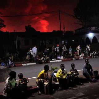 Entra en erupción el volcán Nyiragongo, en el este del Congo