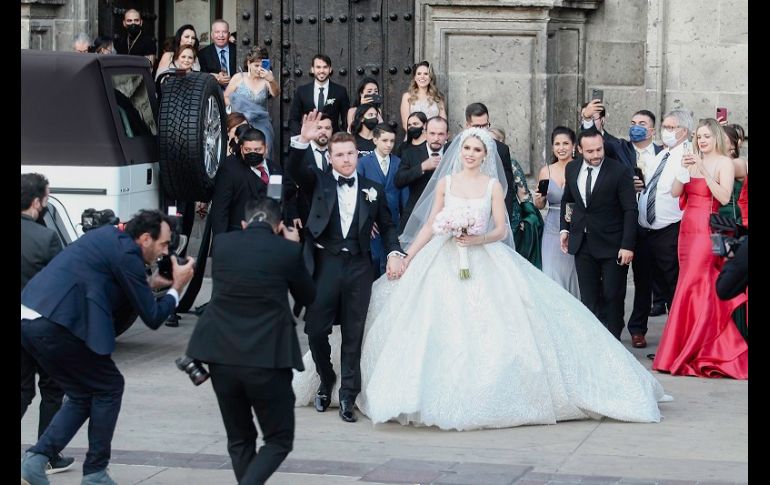La boda religiosa de Saúl “Canelo” Álvarez con Fernanda Gómez llamó la atención a nivel nacional e internacional. EL INFORMADOR/G. Gallo