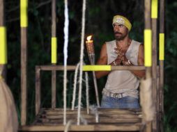 El fuego de Daniel Cortés de la tribu Jaguares quedó extinto. ESPECIAL / TV Azteca