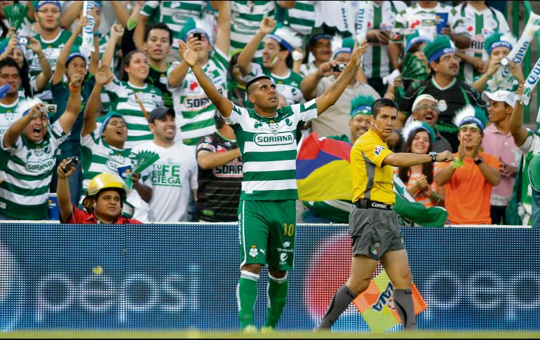 DANIEL LUDUEÑA. El histórico atacante de Santos fue el héroe de la Final al anotar el gol del título.  IMAGO7