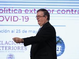 Ebrard reveló que en la vacunación de Tijuana hay participación de empresas privadas y de autoridades locales. EFE / J. Méndez