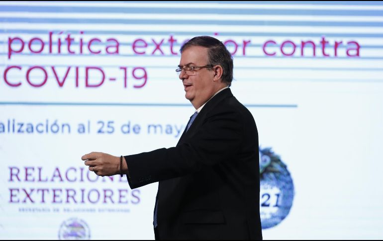 Ebrard reveló que en la vacunación de Tijuana hay participación de empresas privadas y de autoridades locales. EFE / J. Méndez